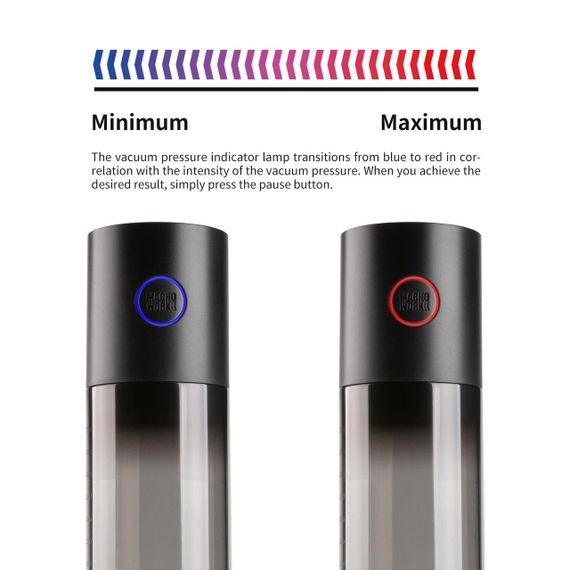 Автоматична вакуумна помпа Otouch MACHO WORK 1, 2 кільця 26 мм та 36 мм, LED-індикатор, до 20 см Sex Aura | Зображення 3