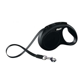 Рулетка Flexi New Classic S, лента 5 м, черный