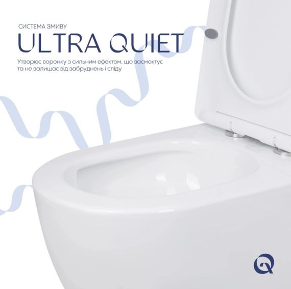 Унітаз підлоговий Qtap Jay Eco Ultra Quiet з сидінням Slim Duroplast/ Soft-close/ Quick Release QTJAY27W48749 | Зображення 7