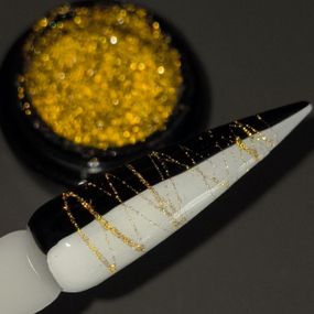 Светоотражающая паутинка Designer D2 (золотая) 5гр