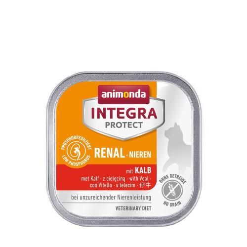 Корм вологий ветеринарний для кішок Integra Protect Renal dishes with Veal під час хвороб нирок, з телятиною,