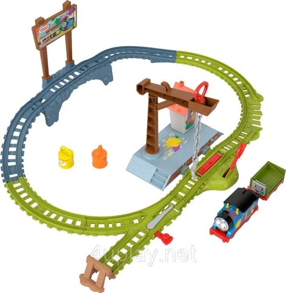 Паровозик Томас и друзья Железная дорога Цветное приключение Fisher-Price Thomas & Friends Paint Delivery Set | Зображення 1
