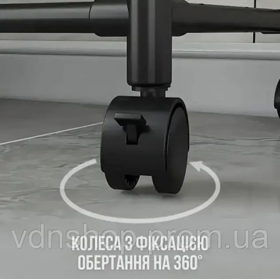 Полиця етажерка TVT-02 6 ярусів 170х42х32см Чорна | Зображення 3