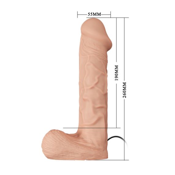 Страпон з вібро BAILE-Strap On RealDeal 10.2 Sex Aura | Зображення 6