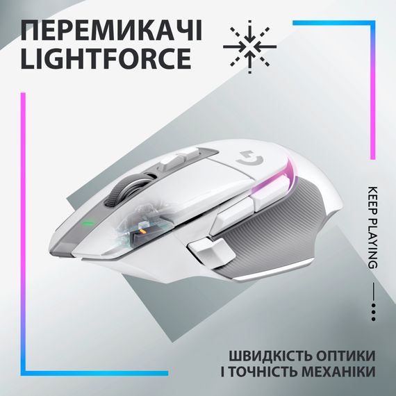 Мишка Logitech G502 X Plus Wireless White (910-006171) | Зображення 1