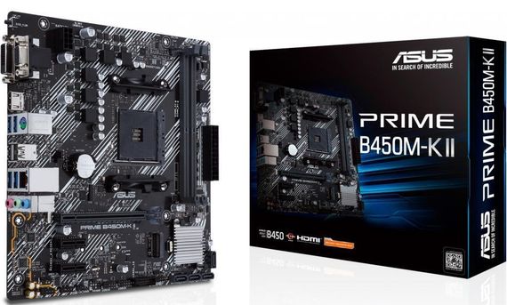 Материнcька плата ASUS PRIME B450M-K II sAM4 B450 2xDDR4 HDMI DVI D-Sub mATX (90MB1600-M0EAY0) | Зображення 4