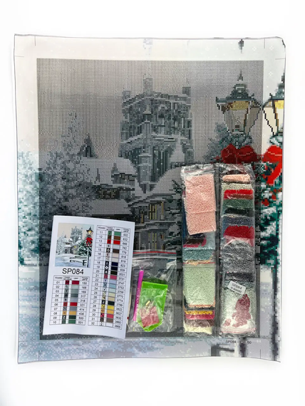 Алмазна мозаїка Різдвяний пейзаж 40х50 см ColorArt SP084 | Зображення 2
