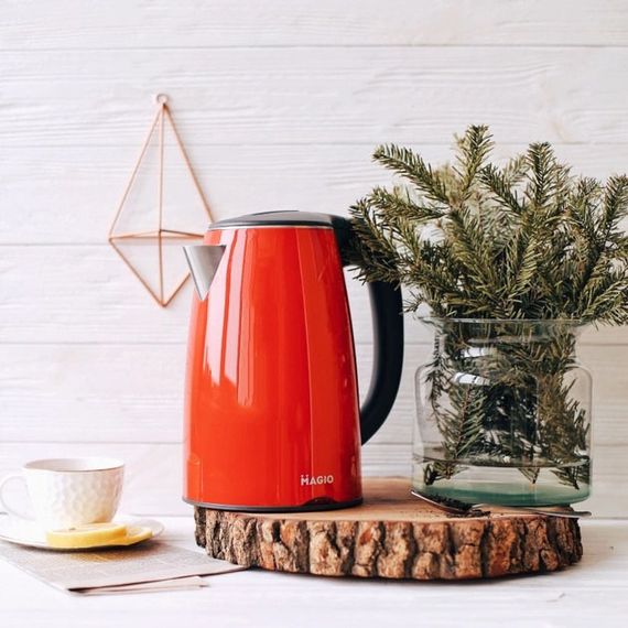 Тихий электрический чайник MG-977, Электрочайник отличный, Изысканный электрочайник, Чайник дисковый FH-66 | Зображення 2