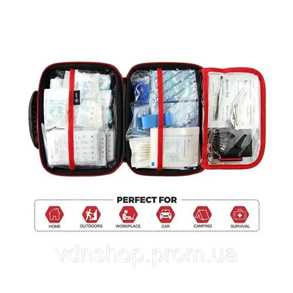 Аптечка першої допомоги укомплектована велика червона | Зображення 3