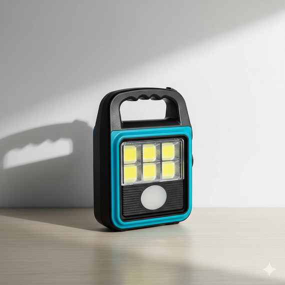 Фонарь прожектор USB с солнечной панелью и повербанком Solar LED light HS-8020 60 Вт водозащита IP65 | Зображення 2