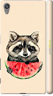 Чохол на Sony Xperia Z5 E6633 Єнотик з кавуном "4605m-274-2448"