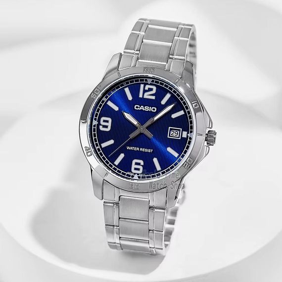 Чоловічий годинник Casio MTP-V004D-2B | Зображення 5