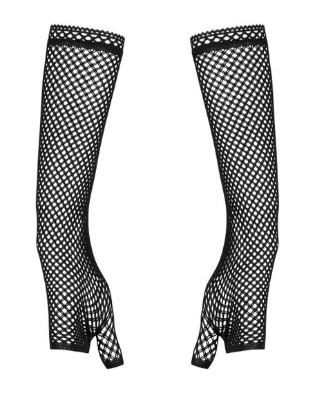 Сексуальні рукавички-мітенки до ліктя Obsessive Darkessia у сіточку, чорні, O/S sexstyle | Зображення 1