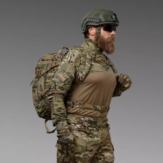 Тактичний рюкзак RANGER Мультикам, армійський штурмовий рюкзак Ukrarmor укрармор, військовий рюкзак ЗСУ триденний 40л MOLLE | Зображення 5