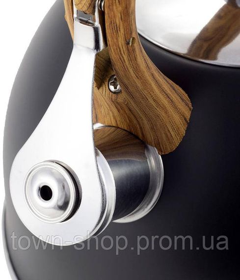 Чайник Kamille Whistling Kettle Black 2.5л из нержавеющей стали со свистком (черный) KM-1096 | Зображення 2