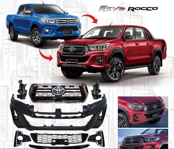 Передний бампер Rocco для Toyota Hilux 2015↗ гг. | Зображення 6