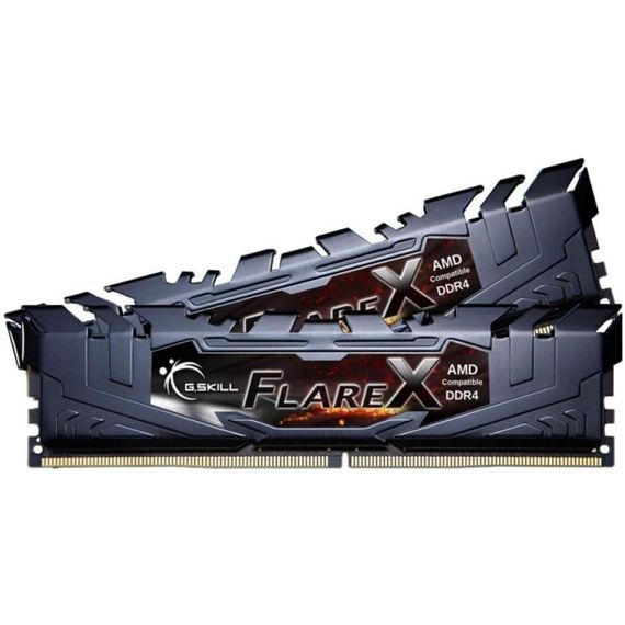 Модуль пам'яті для комп'ютера DDR4 16GB (2x8GB) 3200 MHz FlareX Black G.Skill (F4-3200C16D-16GFX) | Зображення 1