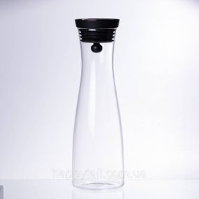Стеклянный графин с крышкой 1.2 (л) для воды, сока, лимонада HP-19-43