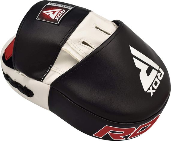 Лапи боксерські RDX T1 Curved White/Black | Зображення 1