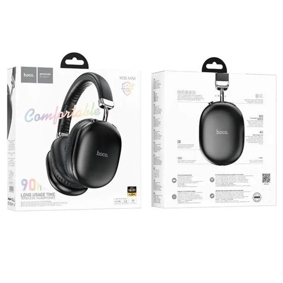 Бездротові навушники HOCO W35 Max Joy BT headphones Black | Зображення 5