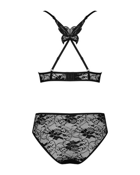 Комплект ажурный Obsessive Kokietta set Black S/M Sex Aura | Зображення 7