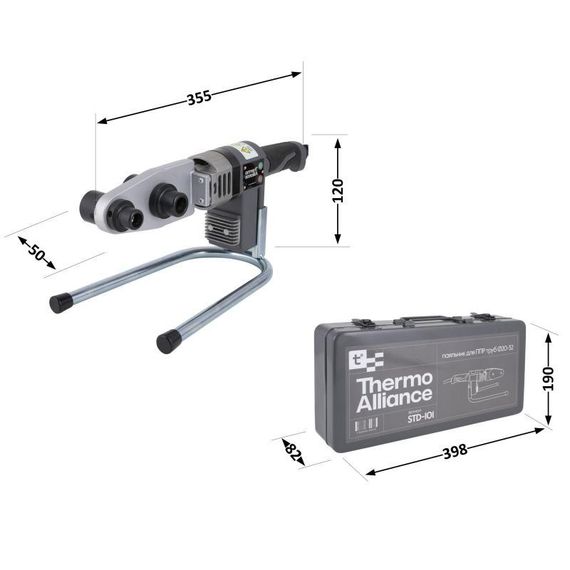 Паяльник для пластикових труб Thermo Alliance STD-101 Ø 20-32 (автоматичний 600W) | Зображення 1