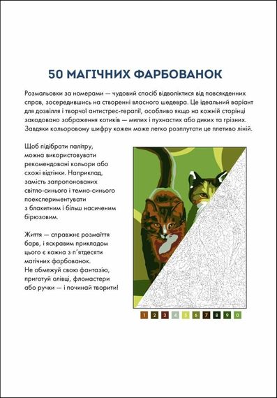Розмальовка. 50 магічних фарбованок. Котики Z103034У Жорж (9786178023621) | Зображення 5
