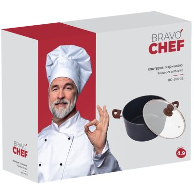 Кастрюля Bravo Chef Класична 4.9 л (BC-2101-26) | Зображення 5