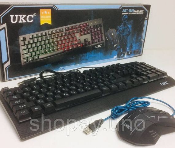 Ігрова клавіатура та миша UKC ZEUS M710 з підсвічуванням | Зображення 2