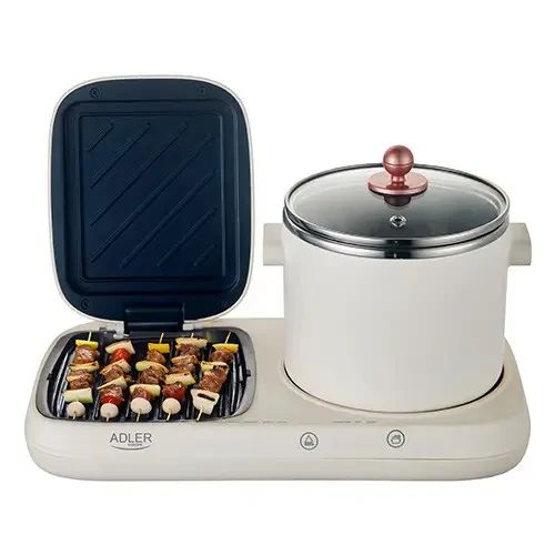 Контактний гриль + елекричнакаструля Adler AD 6421 (UA-01) | Зображення 5