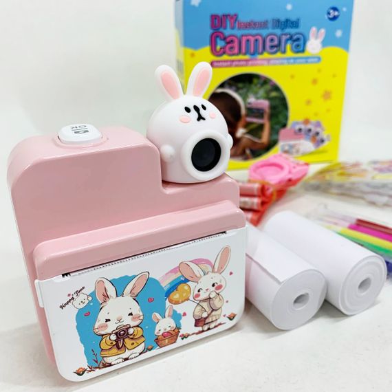 Принтер для друку для дітей JD30 PINK, Камера дитини з аксесуарами Дитяча цифрова миттєва камера ES-48 | Зображення 8