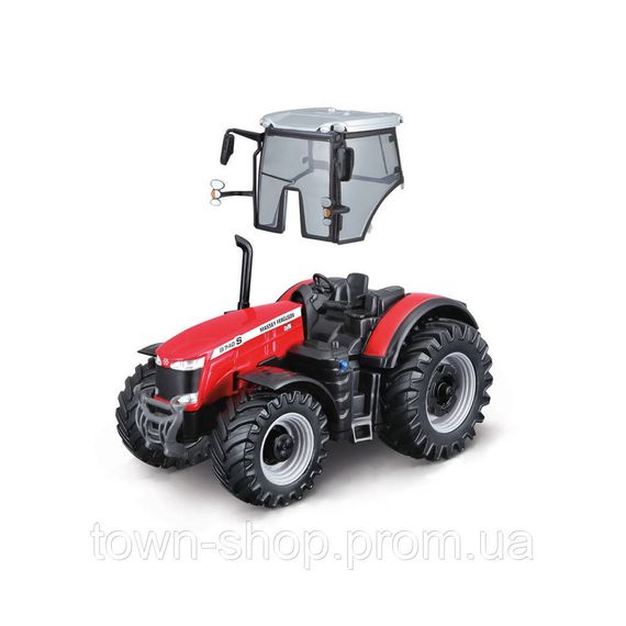 Детская игрушка Трактор Massey Ferguson 8740S Bburago 18-31613, 10 см | Зображення 1