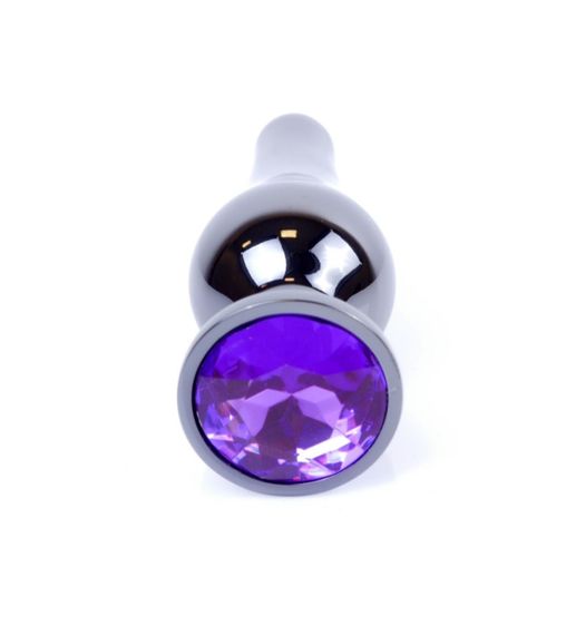 Анальна пробка - Jewellery Dark Silver BUTT PLUG- Purple Sex Aura | Зображення 1