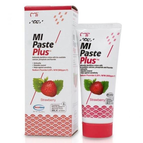 Гель-крем для зубів GC MI PASTE PLUS, полуниця, 35 мл