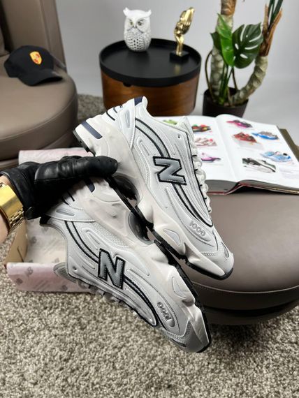 Мужские кроссовки New 1000 White Black весна / літо / осінь А3631 43 27.5 см | Зображення 7