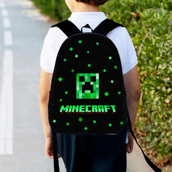 Рюкзак детский майнкрафт "Minecraft" 34х27см,городской ранец для мальчика с принтом (00183)