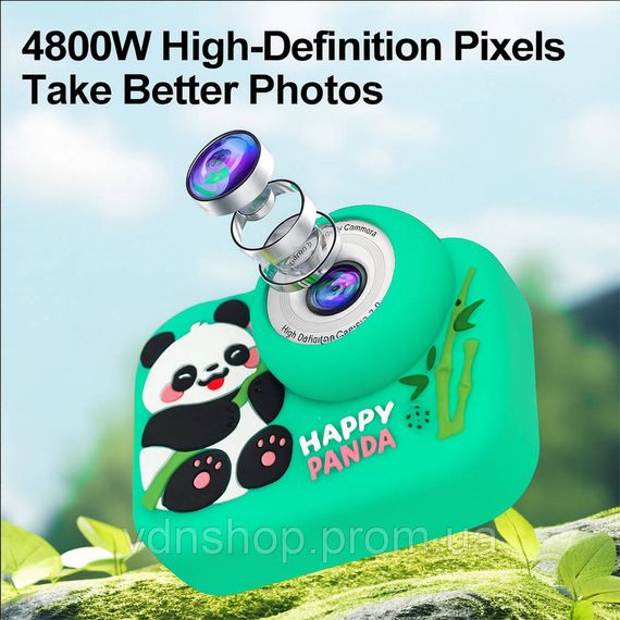 Детский фотоаппарат Панда Green WJ-34 | Зображення 2