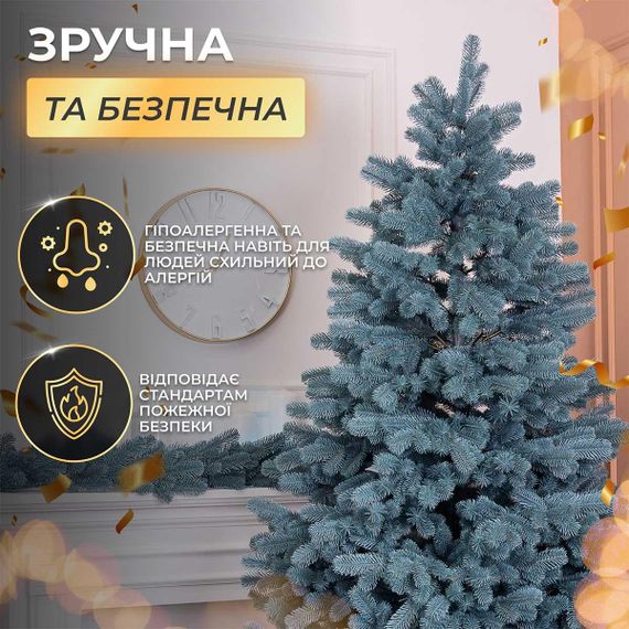 Ялинка штучна 1.8 м Говерла блакитна | Зображення 9