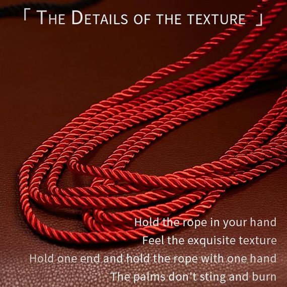 Мотузка для бондажу та практик шибарі Roomfun бордова, 8 м Sex Aura | Зображення 3