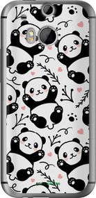 Чохол на HTC One M8 dual sim Панди "4318u-55-2448"