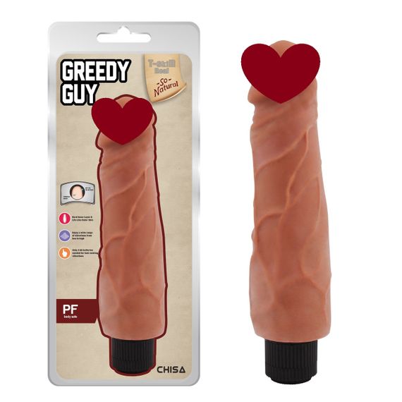 Вібромасажер із кібершкіри Chisa T-skin ReaL Greedy Guy Latin на батарейках sexstyle