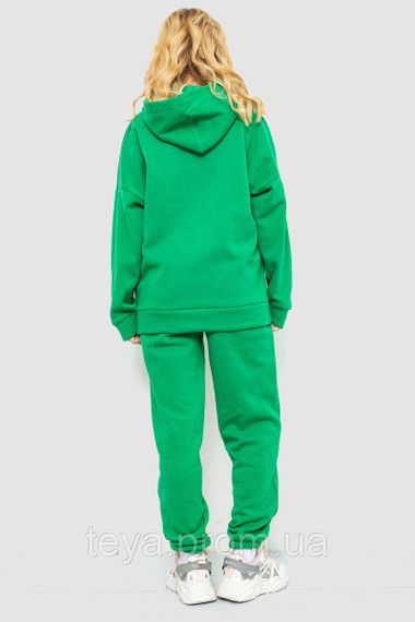 Спортивный костюм женский на флисе, цвет зеленый,  размер L-XL FA_008426 | Зображення 4