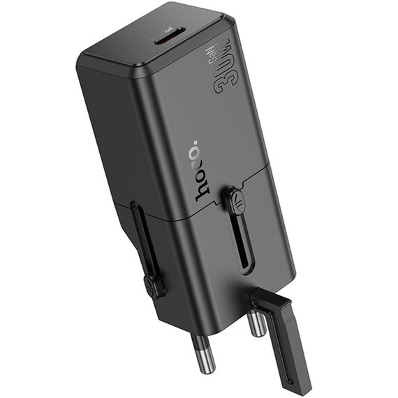 МЗП Hoco AC25 Mini PD30W (1USB-C) universal travel charger Black | Зображення 3