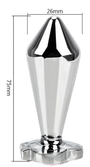 Анальна пробка з кристалом SKN-MS30 sexstyle | Зображення 1