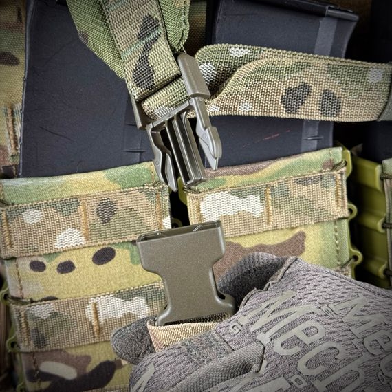 Ремінь збройовий RAGNAROK триточковий з широким наплічником "KRAKEN" carbine Мультикам | Зображення 8