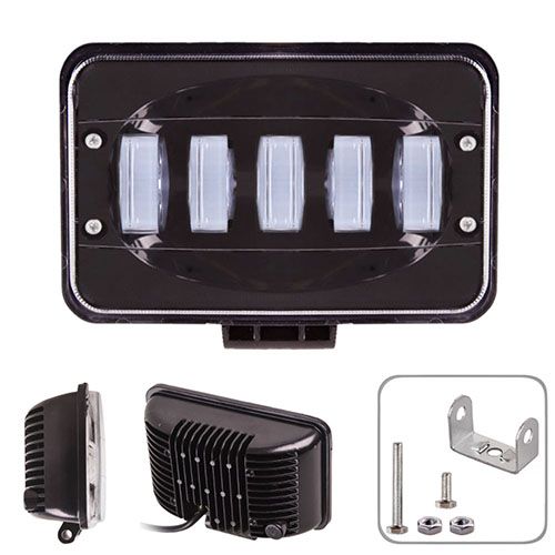 Фара робочого світла WLP - 50S5 SPOT + FLOOD 5Led*10W (170*110*75)10-30V/50W/6000K | Зображення 3