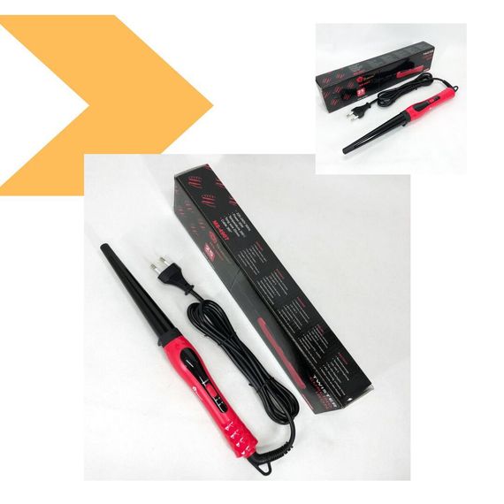 Конусна плойка щипці для волосся з керамічним покриттям Domotec MS-4907 (47546-4907_278) | Зображення 1