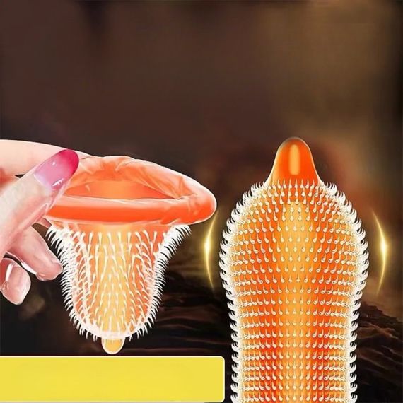 Презервативи з пухирцями OLO та ефектом шорсткого язика (ціна за 10 шт. в упаковці) sexstyle | Зображення 3