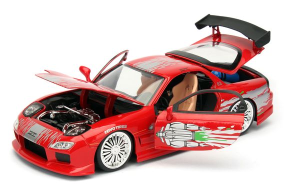 Ігрова металева машинка Fast and Furious Mazda RX-7 1993 red | Зображення 5