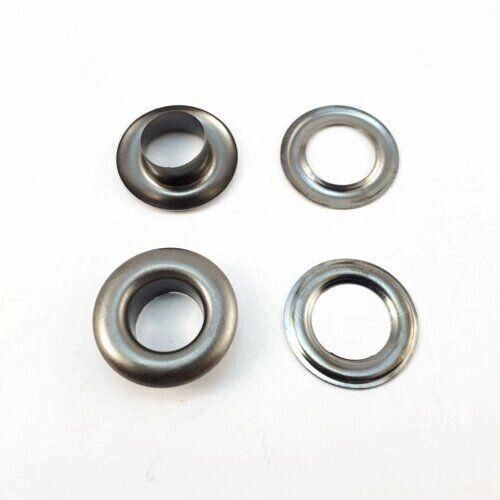 Люверс Темний нікель 4мм (100шт) (матр.00253)